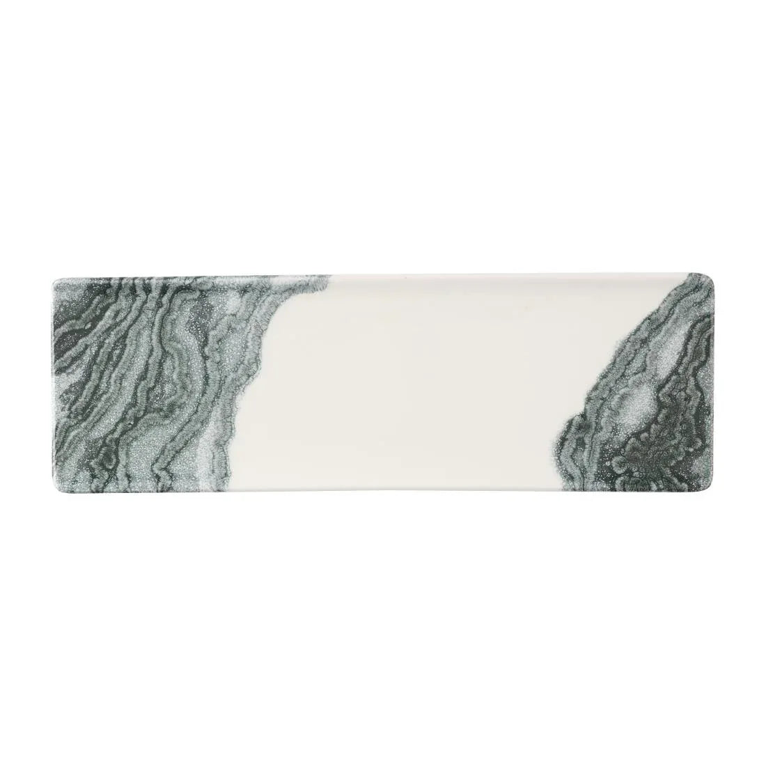 HX191 Churchill Tide Black Oblong Plates 330 x 110mm (Pack of 6)