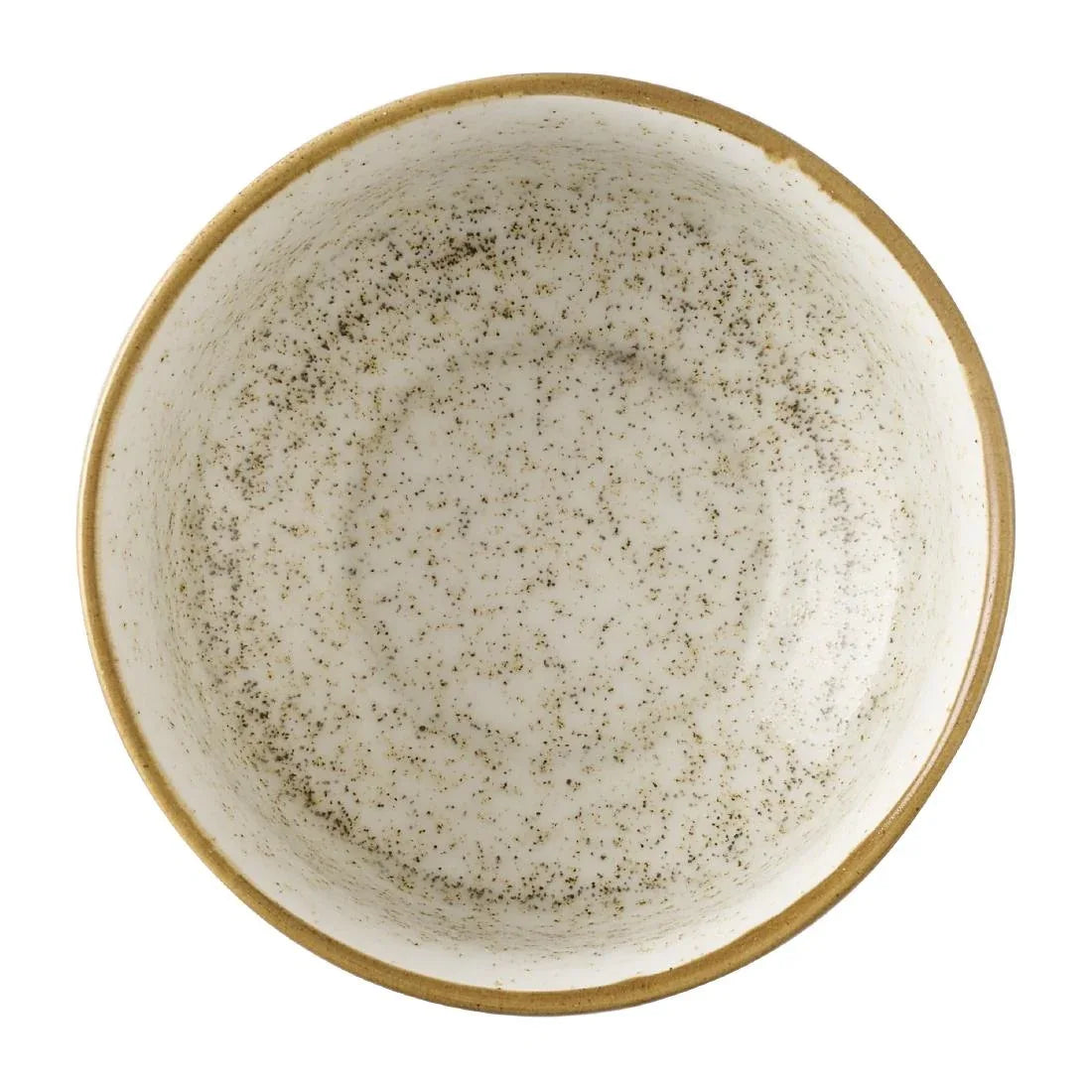 HX194 Churchill Nourish Cinnamon Brown Barley White Kochi Soup Bowls 465ml (Pack of 12)