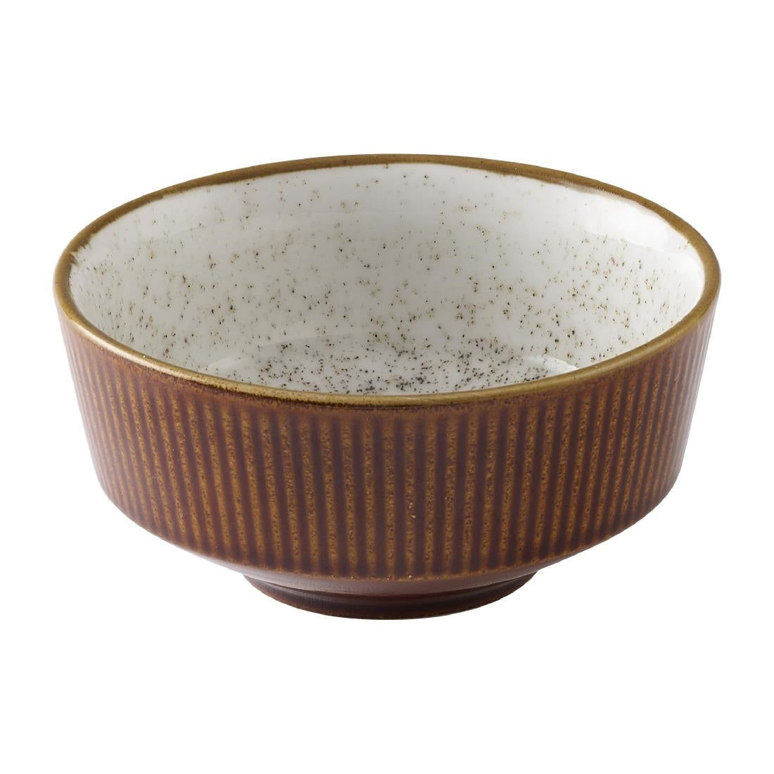 HX194 Churchill Nourish Cinnamon Brown Barley White Kochi Soup Bowls 465ml (Pack of 12)