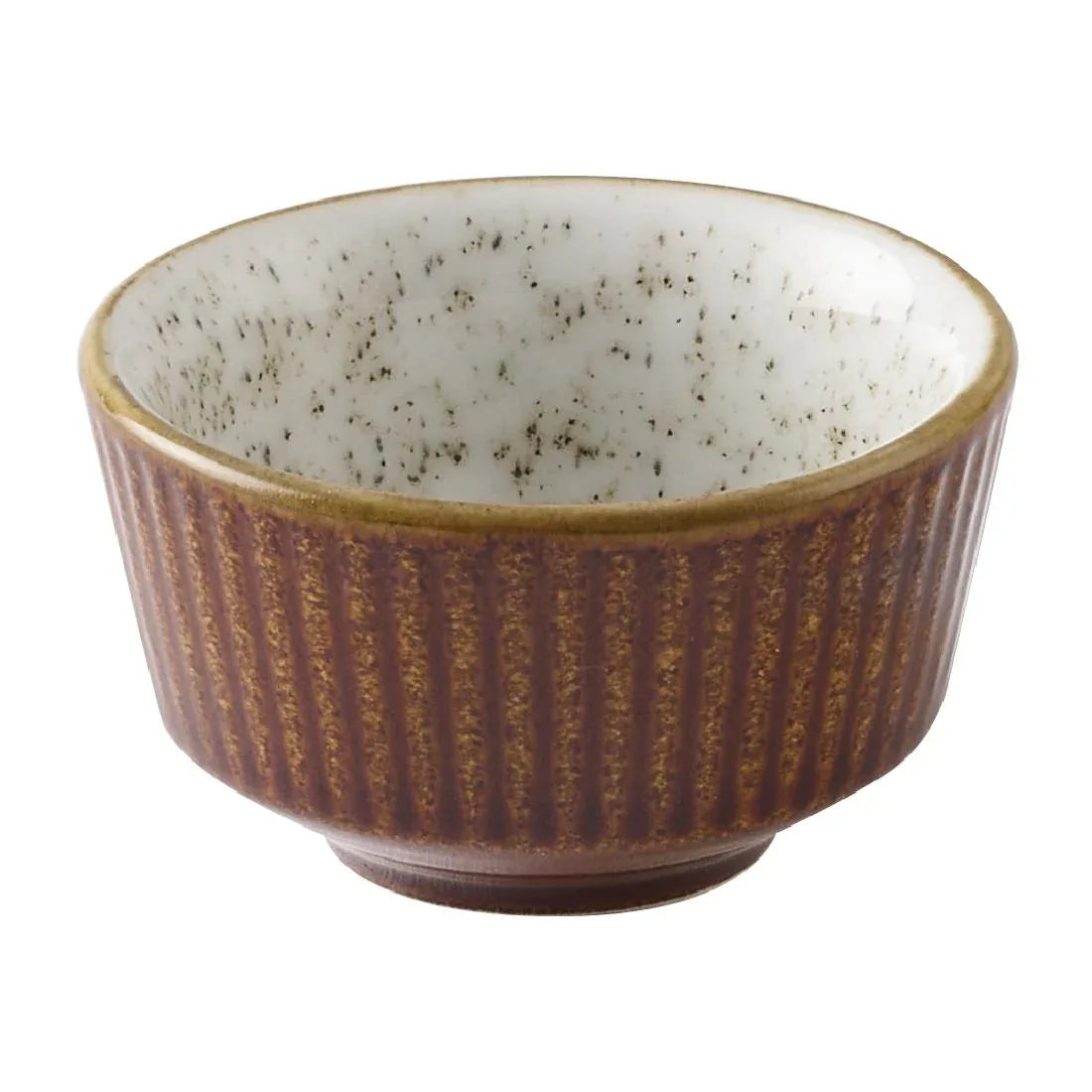 HX198 Churchill Nourish Cinnamon Brown Barley White Kochi Dip Pots 60ml (Pack of 12)