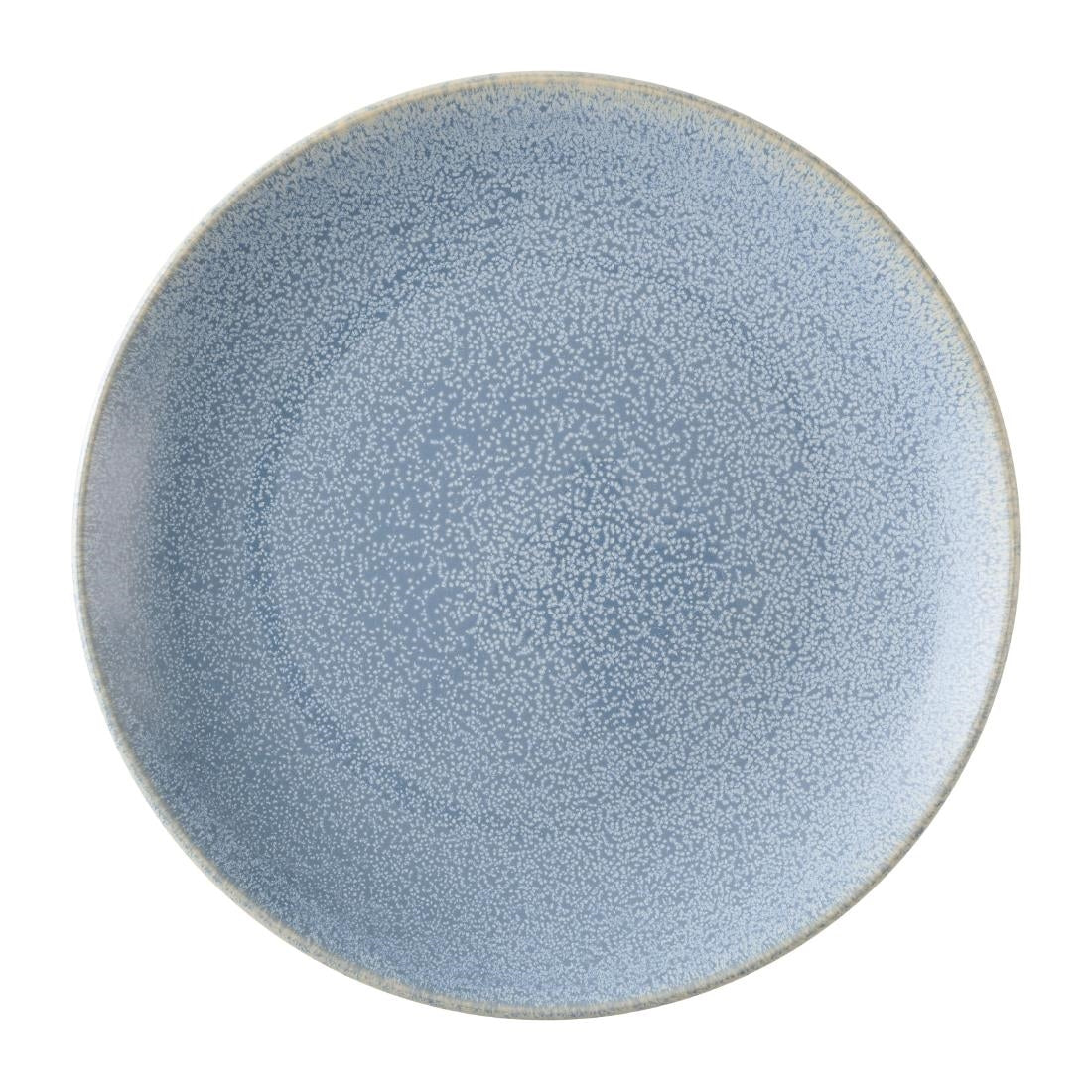 HX209 Dudson Evo Azure Coupe Plates Blue 255mm (Pack of 6)