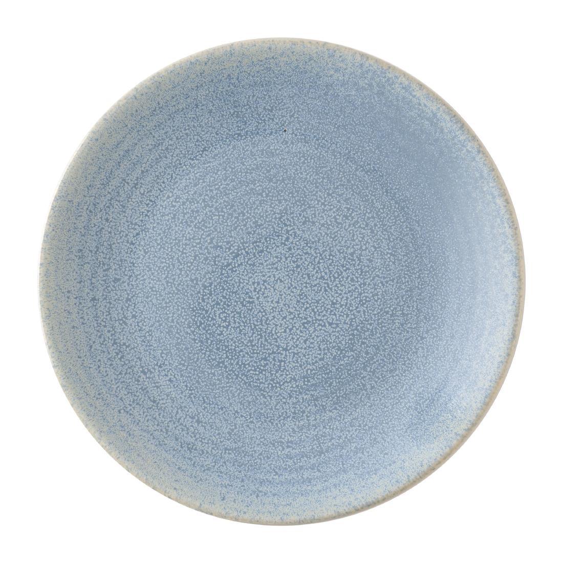 HX210 Dudson Evo Azure Coupe Plates Blue 229mm (Pack of 6)