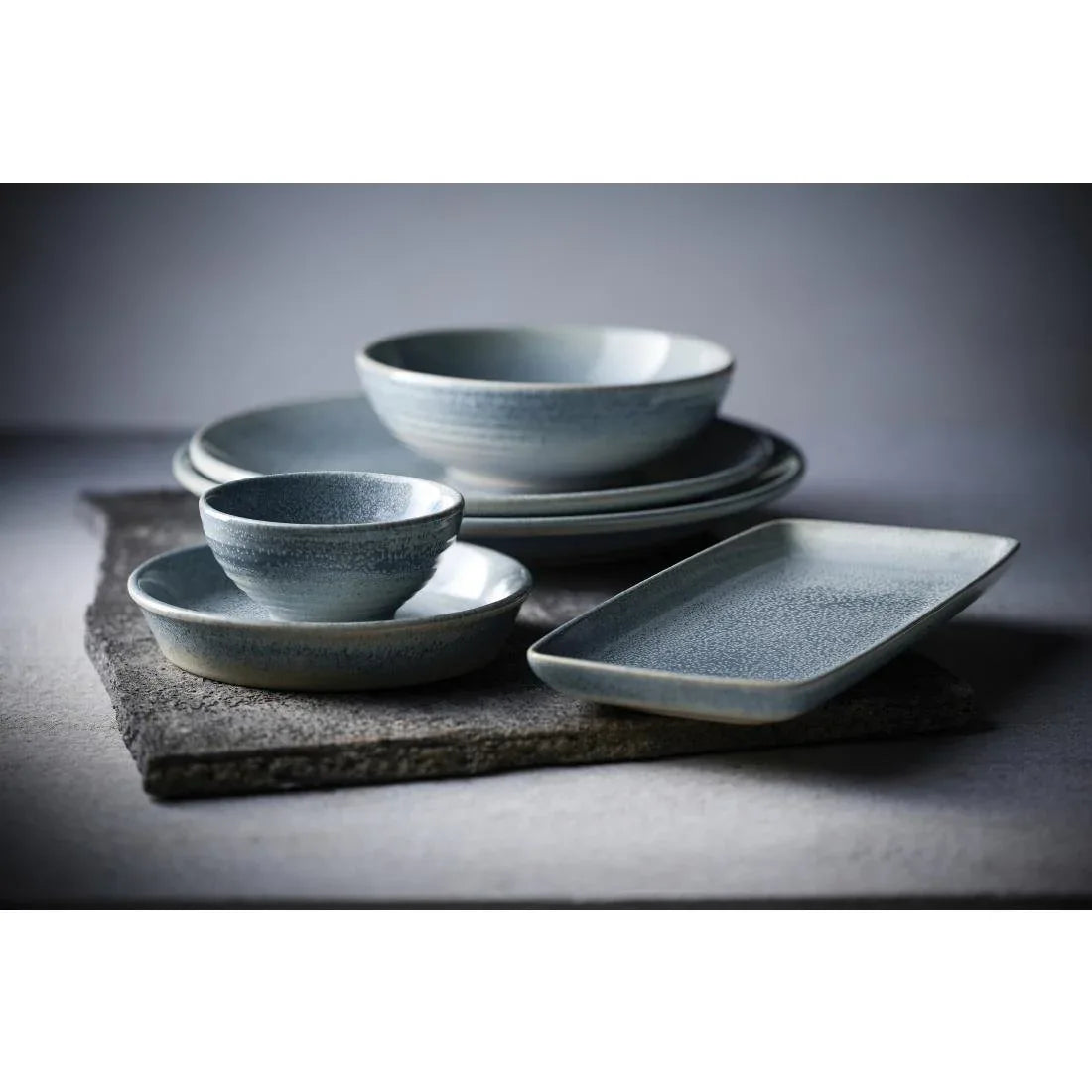 HX216 Dudson Evo Azure Rice Bowls Blue 101mm (Pack of 6)