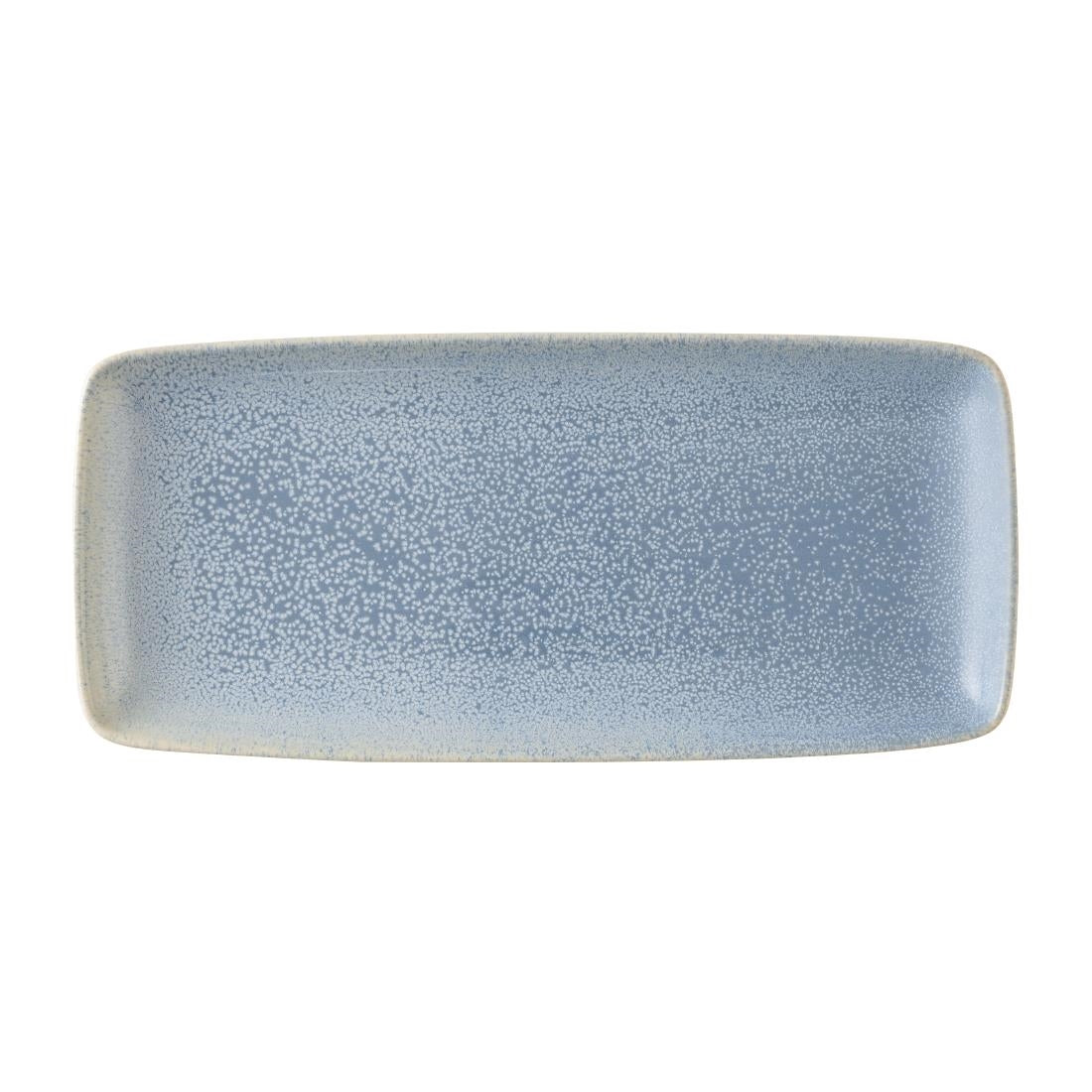 HX218 Dudson Evo Azure Rectangular Platters Blue 254x101mm (Pack of 6)