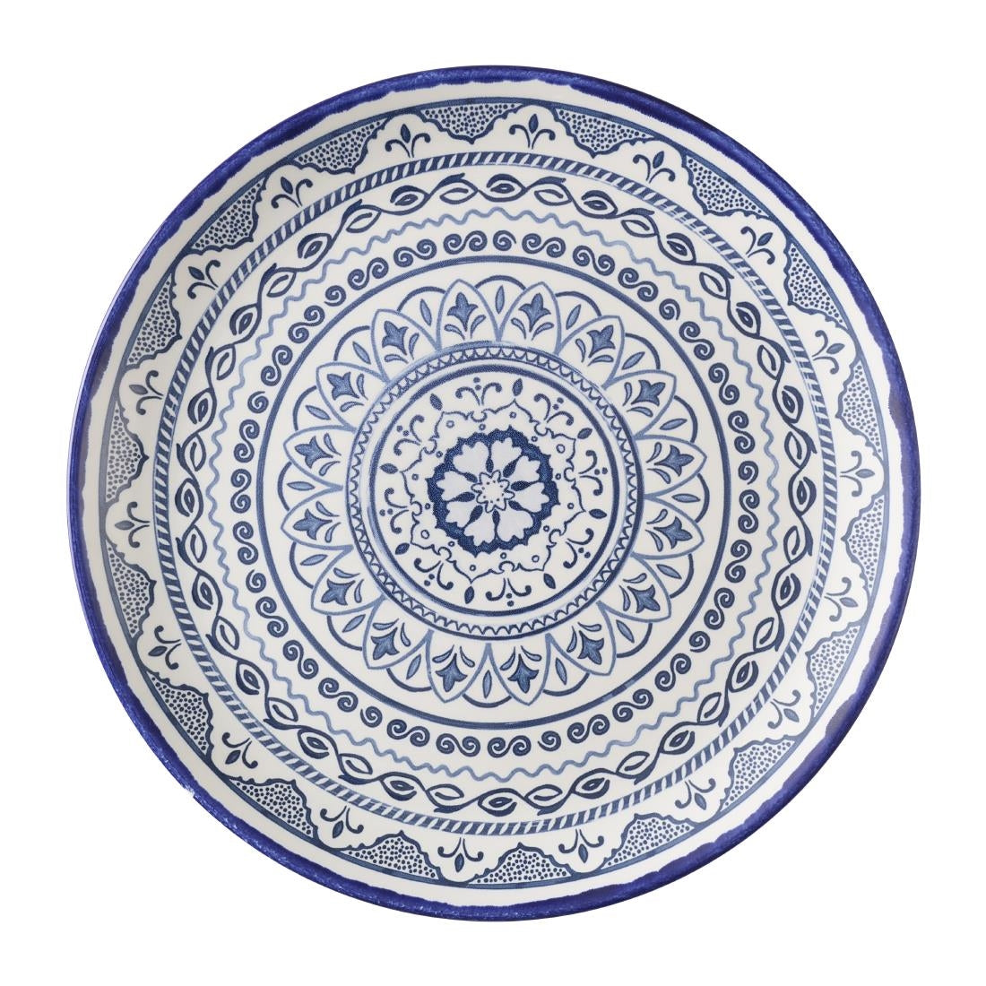 HX221 Dudson Harvest Moresque Coupe Plates Blue 285mm (Pack of 12)