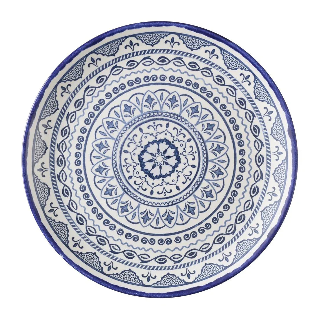 HX221 Dudson Harvest Moresque Coupe Plates Blue 285mm (Pack of 12)