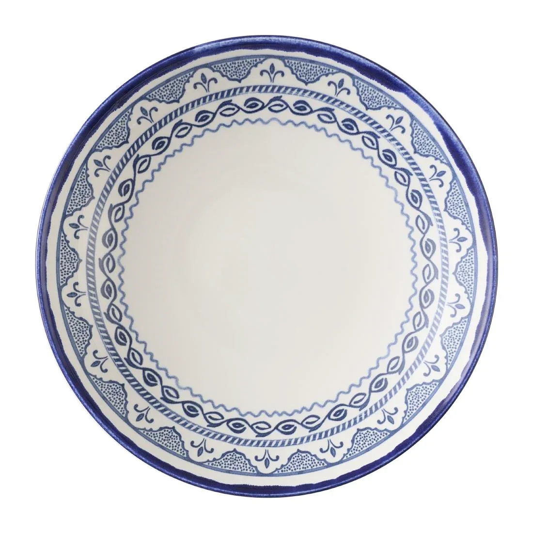 HX225 Dudson Harvest Moresque Coupe Bowls Blue 247mm (Pack of 12)