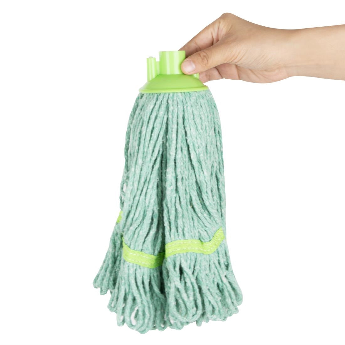 HX246 - Jantex Deck Mop Head Green Stripe 200g