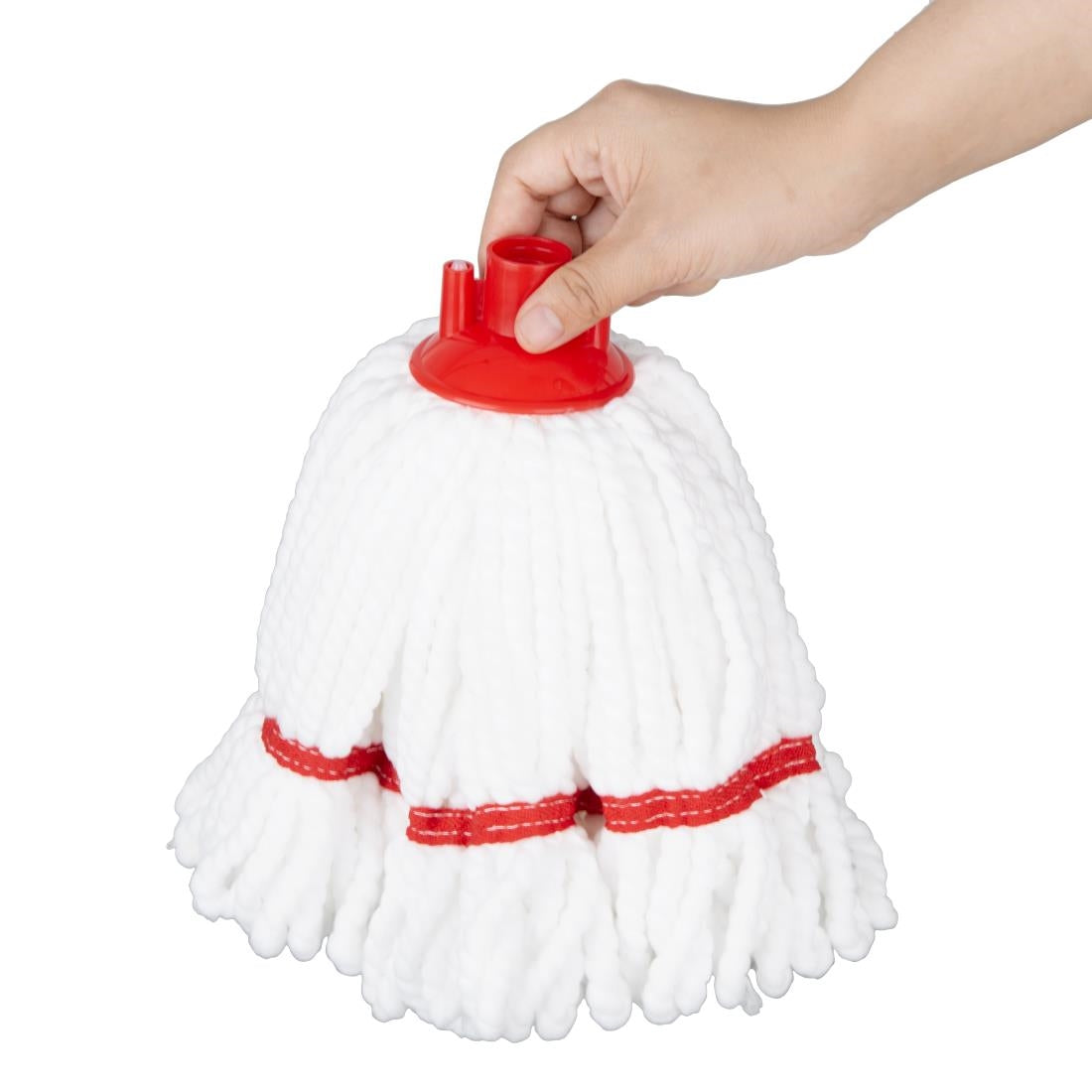 HX249 - Jantex Microfibre Mop Head Red Stripe 150g