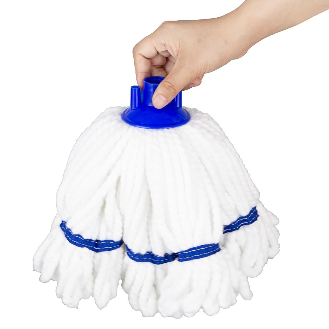 HX250 - Jantex Microfibre Mop Head Blue Stripe 150g