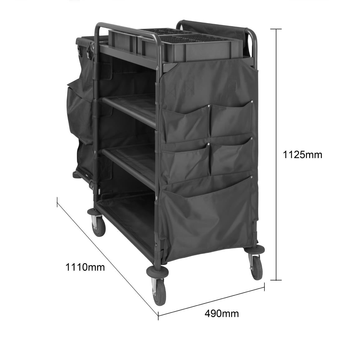HX253 - Jantex Compact Housekeeping Trolley