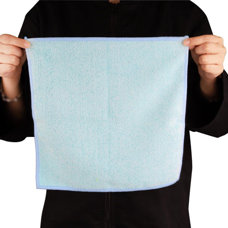 HX269 - Jantex Microfibre Cloths Blue 400x400mm (Pack 5)