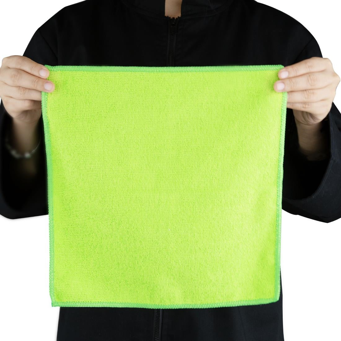 HX270 - Jantex Microfibre Cloths Green (5 Pack)