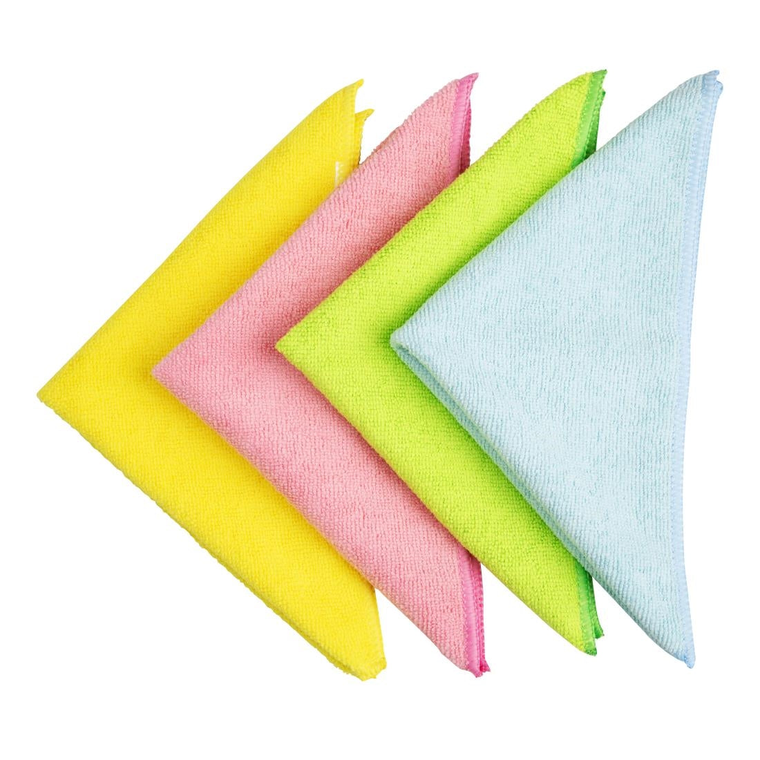 HX270 - Jantex Microfibre Cloths Green (5 Pack)