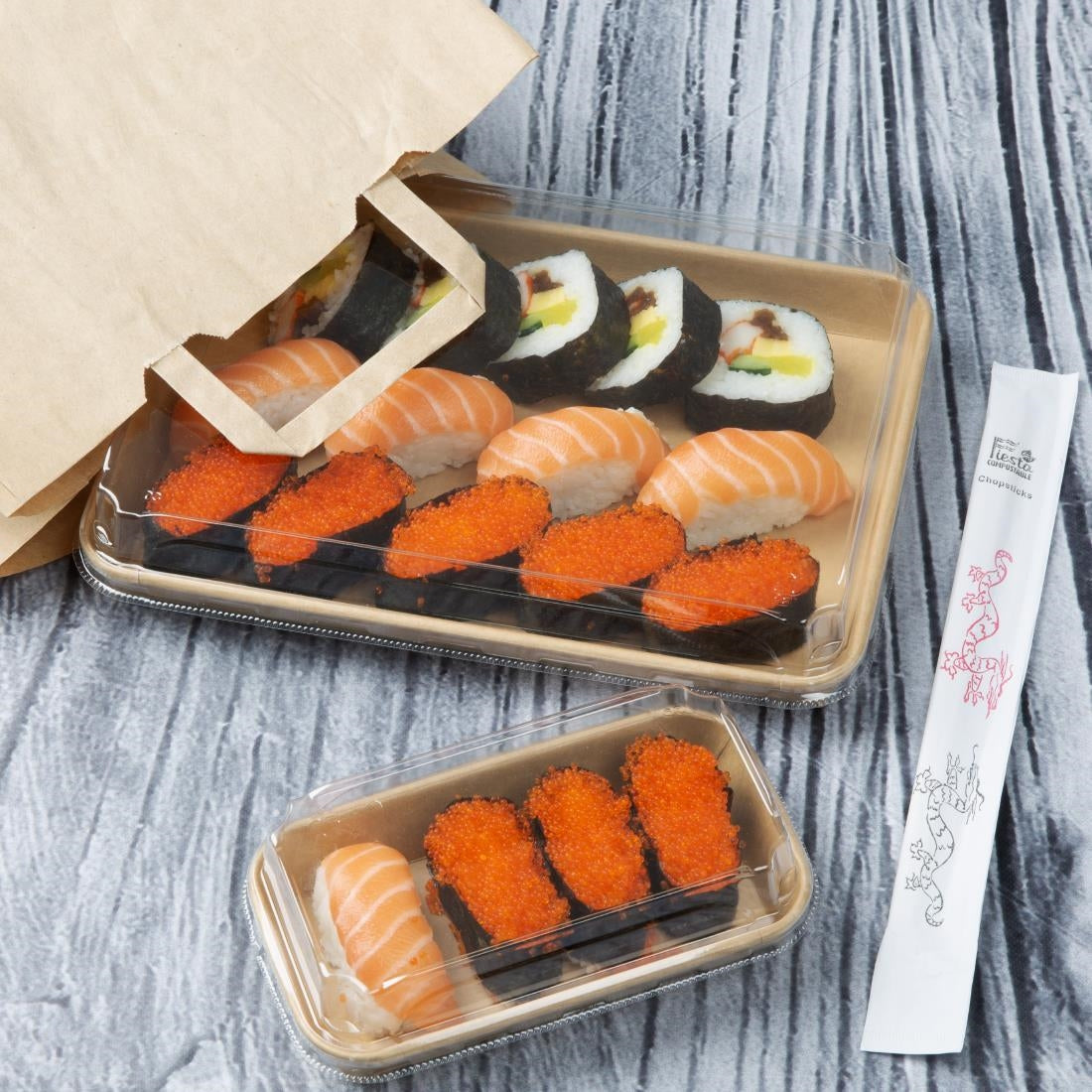 HX290 - Fiesta Recyclable No. 11 Sushi Tray Bases 255x181mm (Pack of 300)