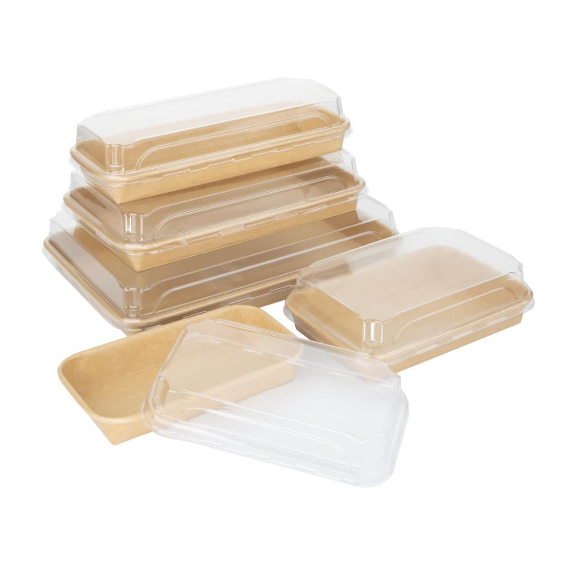 HX294 - Fiesta Recyclable PET Lids for No. 7 Sushi Trays (Pack of 300)