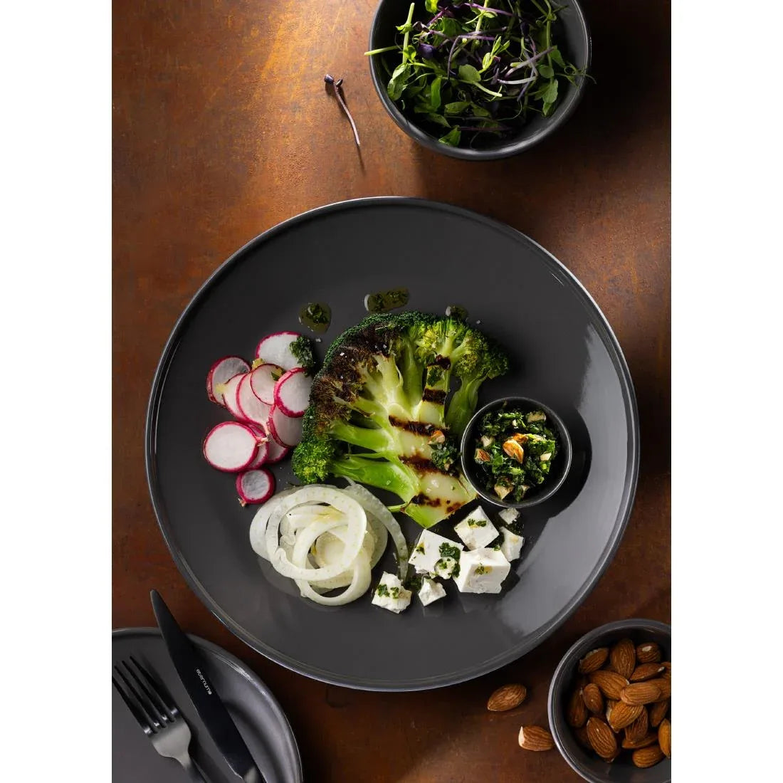 HX318 Utopia Core Bowls Slate 120mm (Pack of 6)
