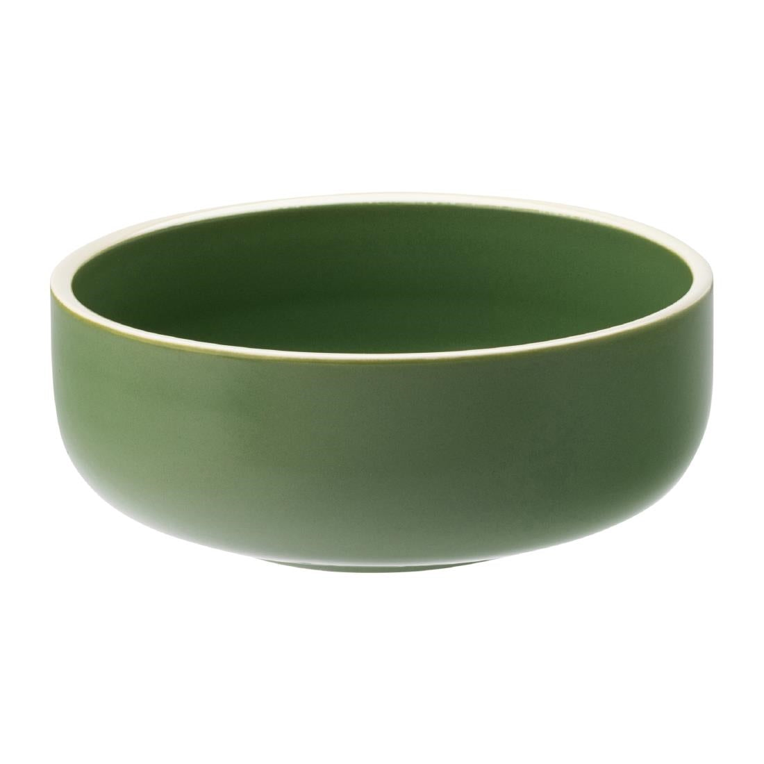 HX334 Utopia Forma Bowls Forest Green 145mm (Pack of 6)