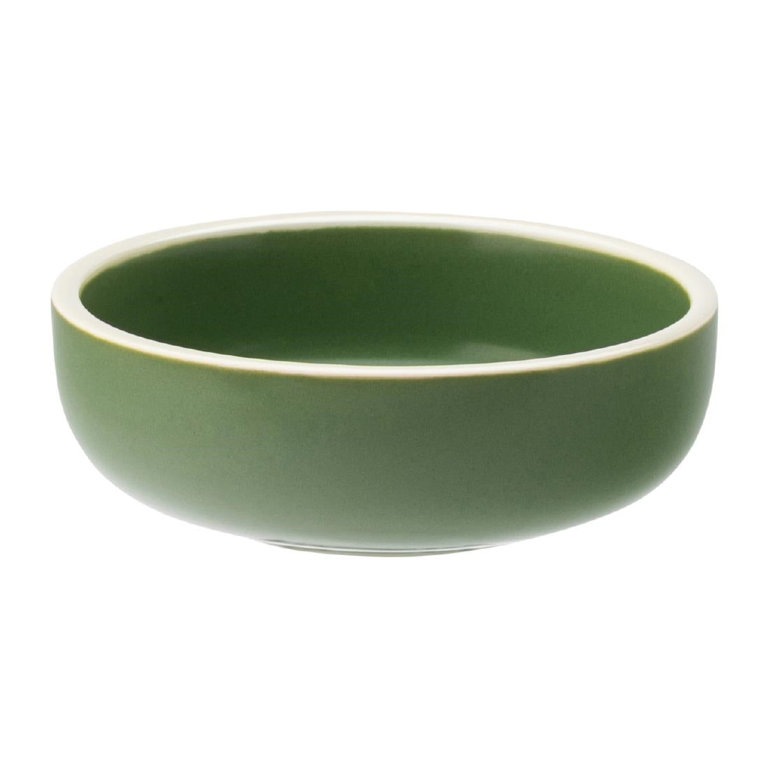 HX336 Utopia Forma Dipping Pots Forest Green 90mm (Pack of 12)