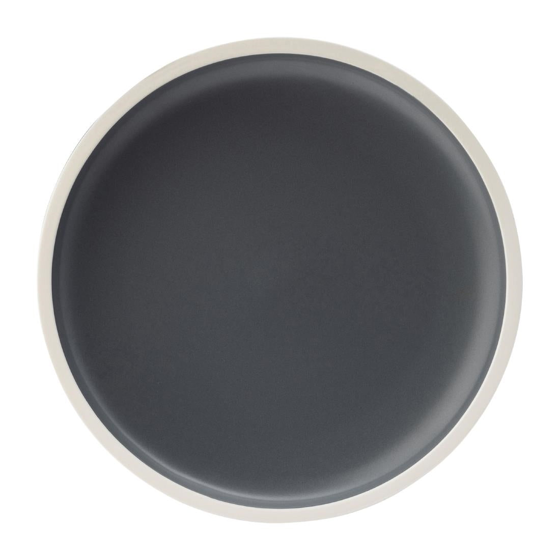 HX339 Utopia Forma Plates Charcoal 210mm (Pack of 6)