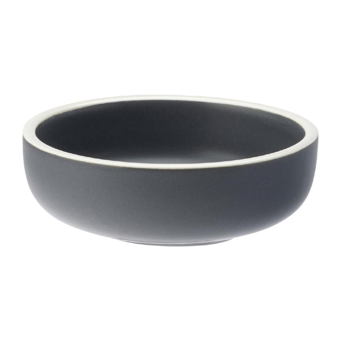 HX346 Utopia Forma Dipping Pots Charcoal 90mm (Pack of 12)