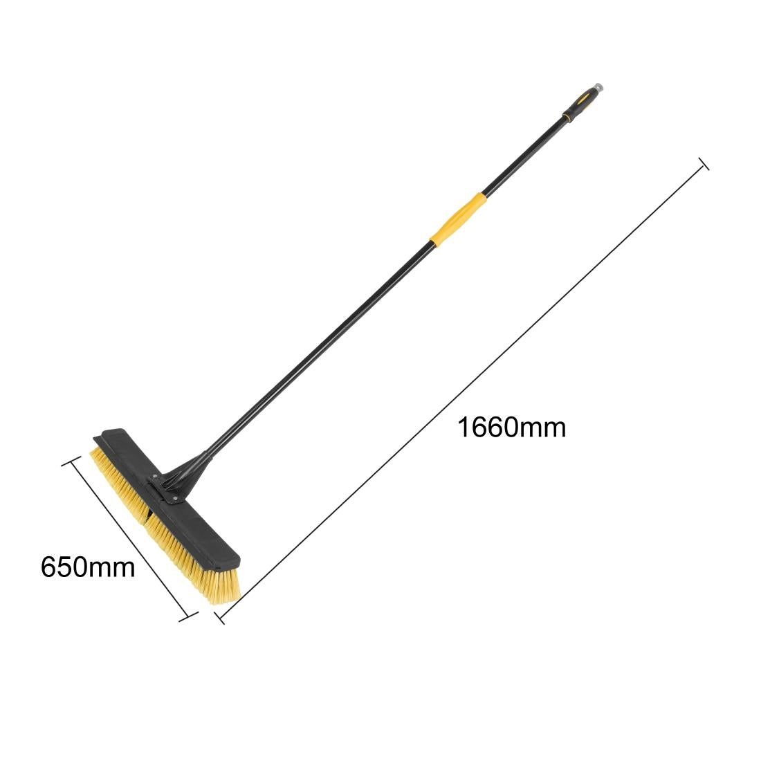 HX383 - Jantex Heavy Duty Broom & Handle Set with Squeegee 24"