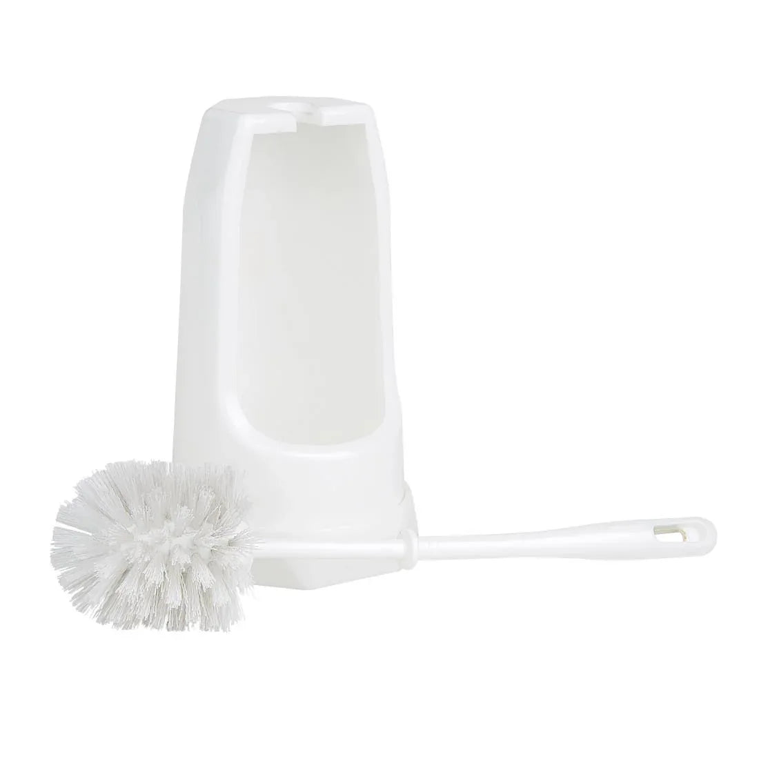 HX386 - Jantex Round Toilet Brush & Holder - White