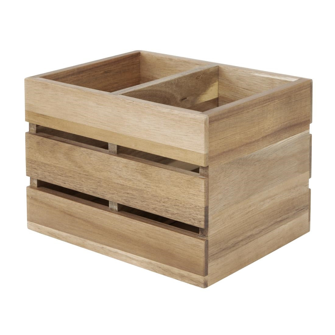 HX387 - Olympia Table Organiser Acacia Wood 210x160x150mm