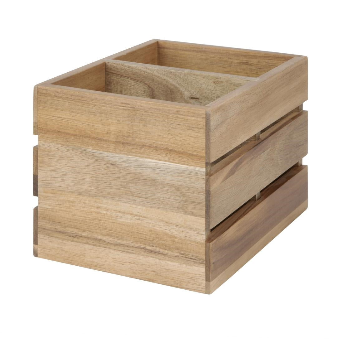 HX387 - Olympia Table Organiser Acacia Wood 210x160x150mm