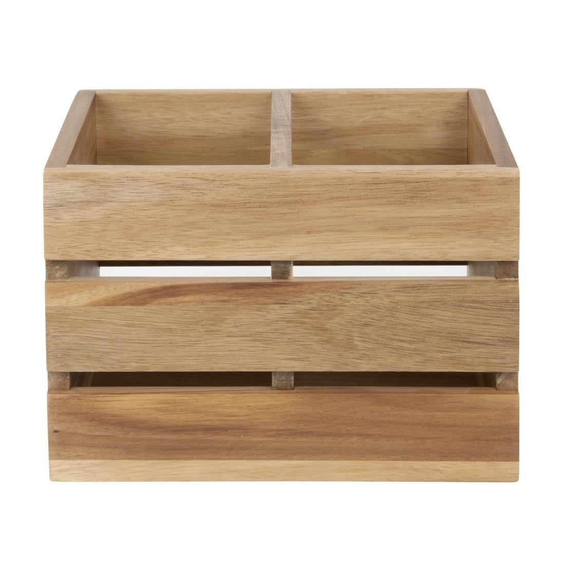 HX387 - Olympia Table Organiser Acacia Wood 210x160x150mm