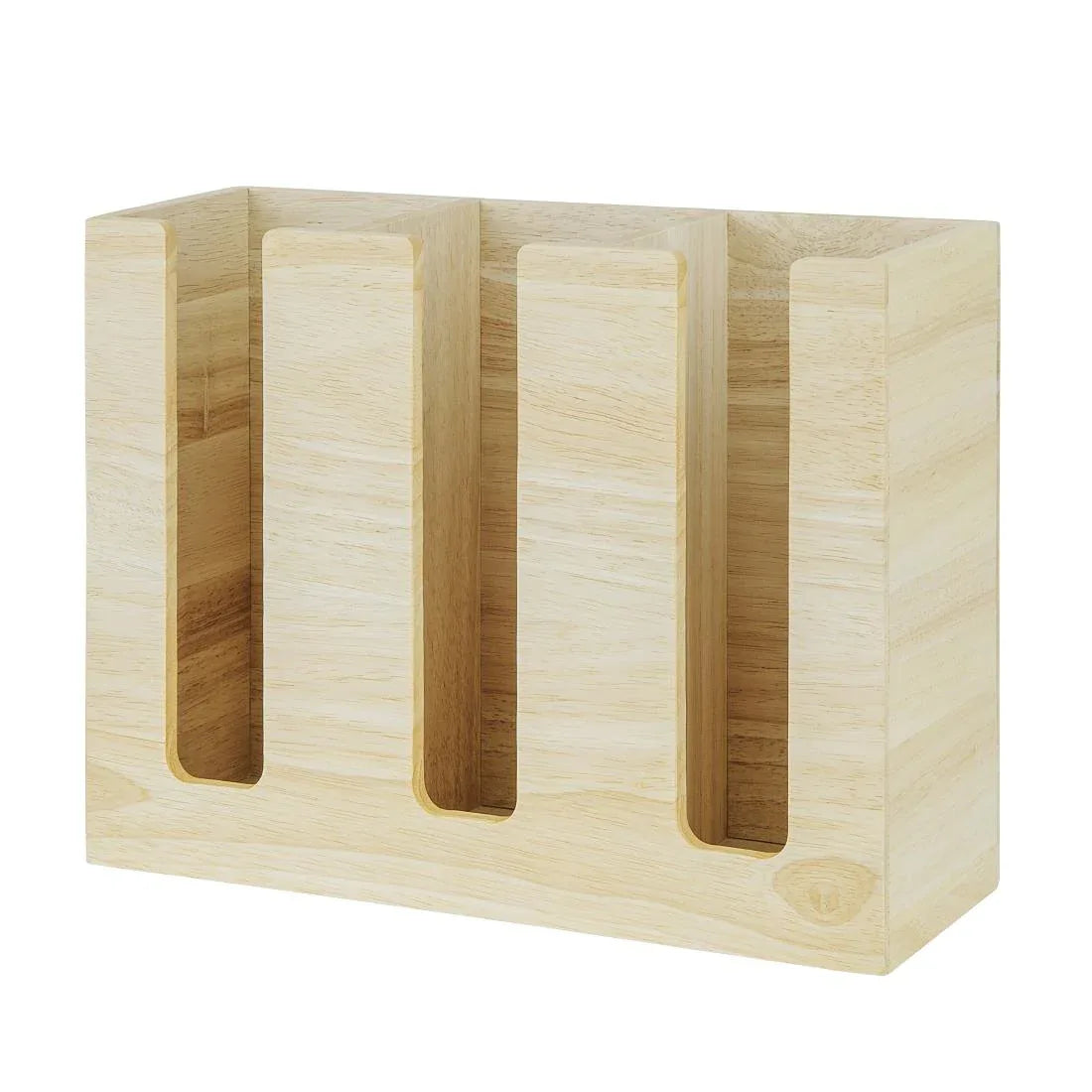 HX394 - Olympia Cup Organiser Hevea Wood 340x120x240mm