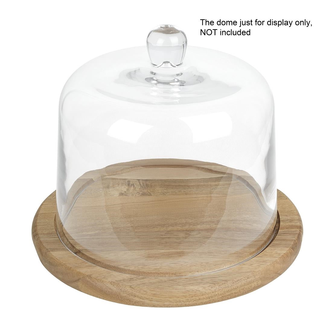 HX397 - Olympia Round Acacia Wood Board for 200mm Dome