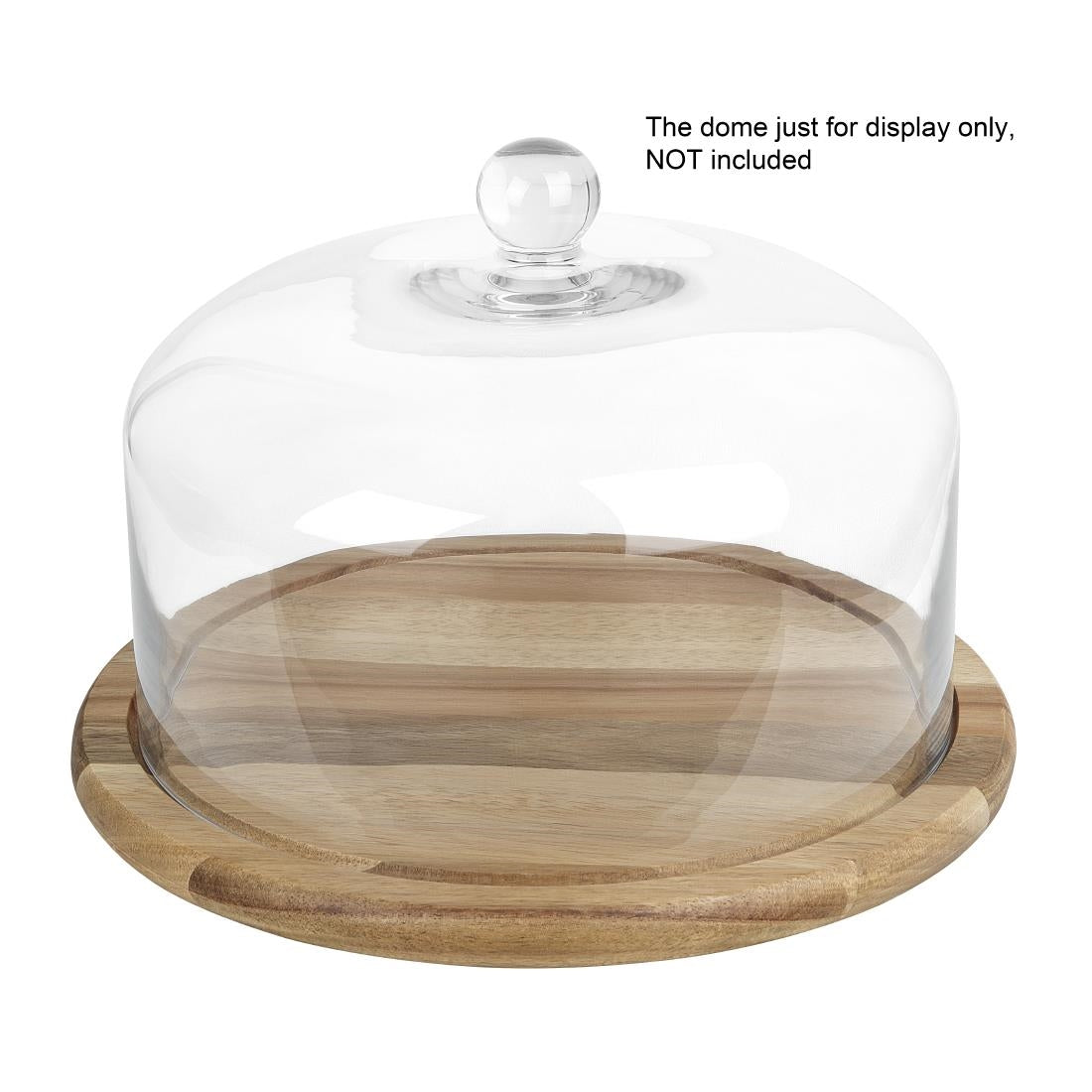HX399 - Olympia Round Acacia Wood Board for 280mm Dome
