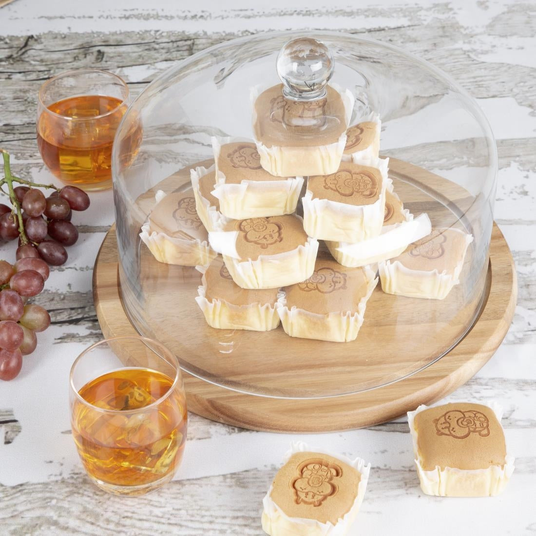 HX399 - Olympia Round Acacia Wood Board for 280mm Dome