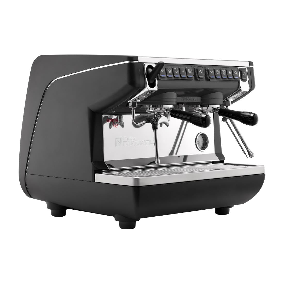 HX405 Nuova Simonelli Appia Compact 2 Group Coffee Machine with Autosteam Wand Black