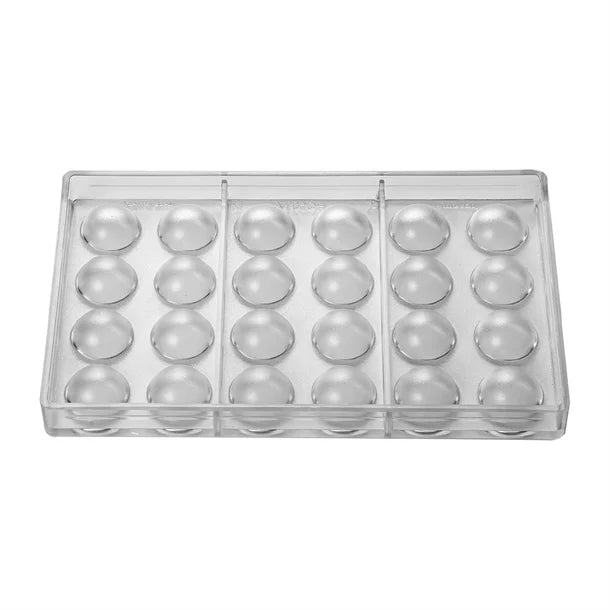 HX542 Pavoni 30x15mm Hemisphere Mould 275x175mm