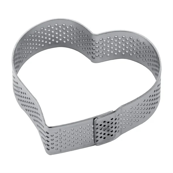 HX556 Pavoni Heart Stainless Steel Mould 75x70mm