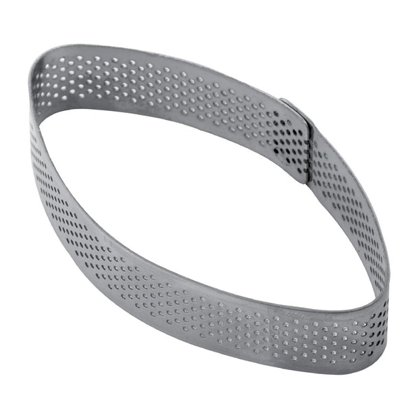 HX563 Pavoni Elliptic Stainless Steel Mould 100x55x20mm