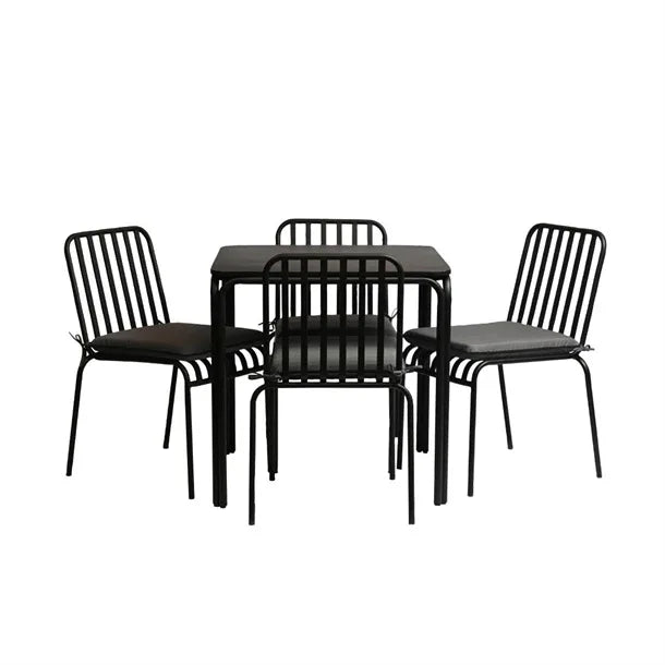 HX564 Tenby Outdoor Dining Set in Onyx (Pack of 2 Dining Sets)