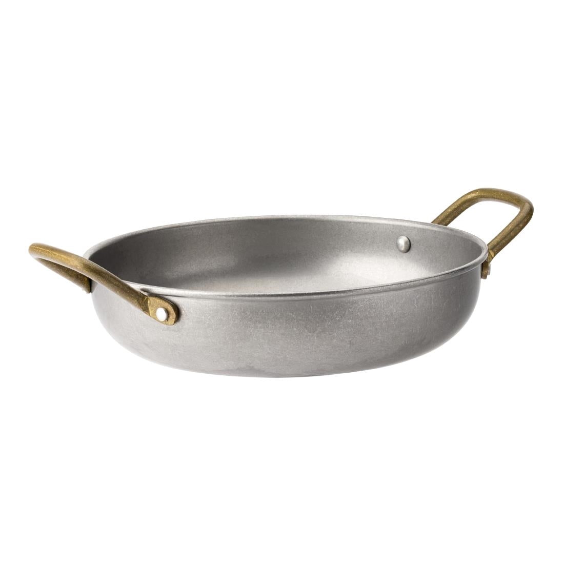 HX604 Utopia Vintage Brass Handled Dishes 195mm (Pack of 6)