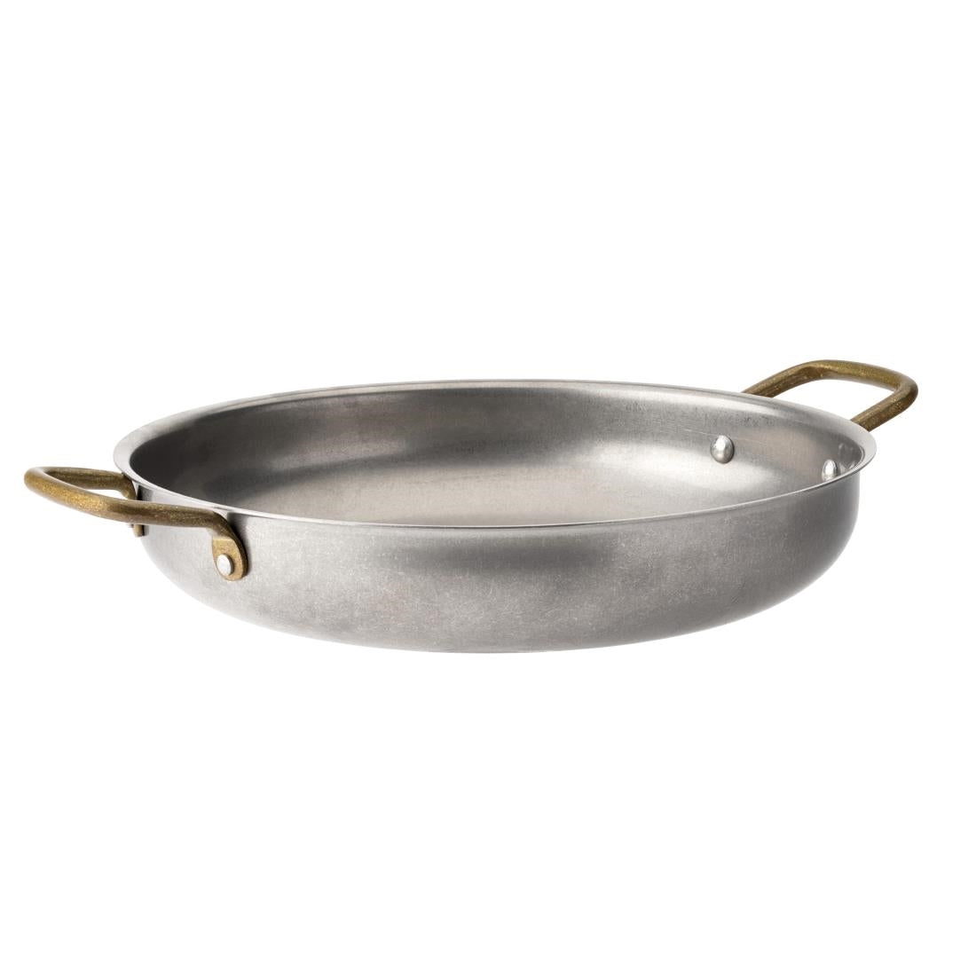 HX605 Utopia Vintage Brass Handled Dishes 230mm (Pack of 6)