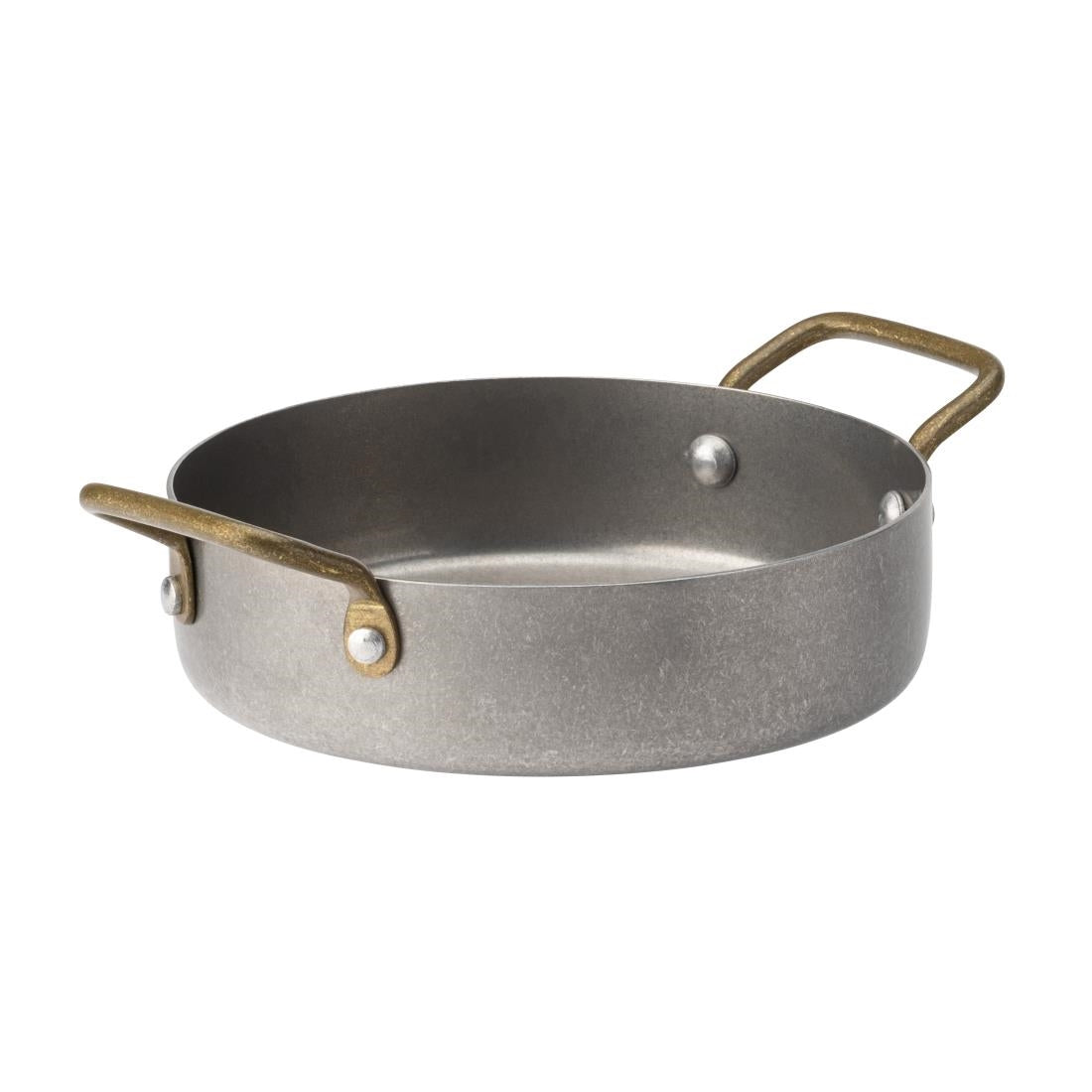 HX608 Utopia Vintage Steel Mini Casserole Dishes 5" 122.5mm (Pack of 6)