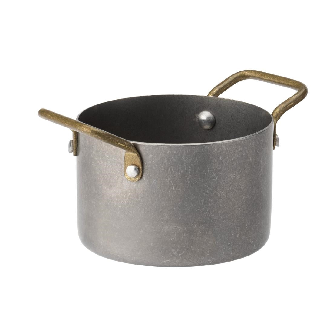 HX609 Utopia Vintage Steel Mini Casserole Dishes 3.5" 90mm (Pack of 6)