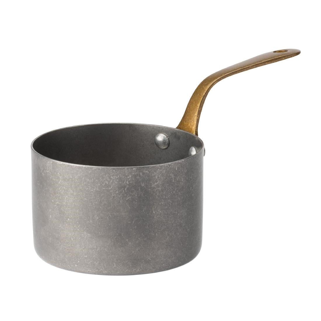 HX612 Utopia Vintage Steel Mini Saucepans 90mm