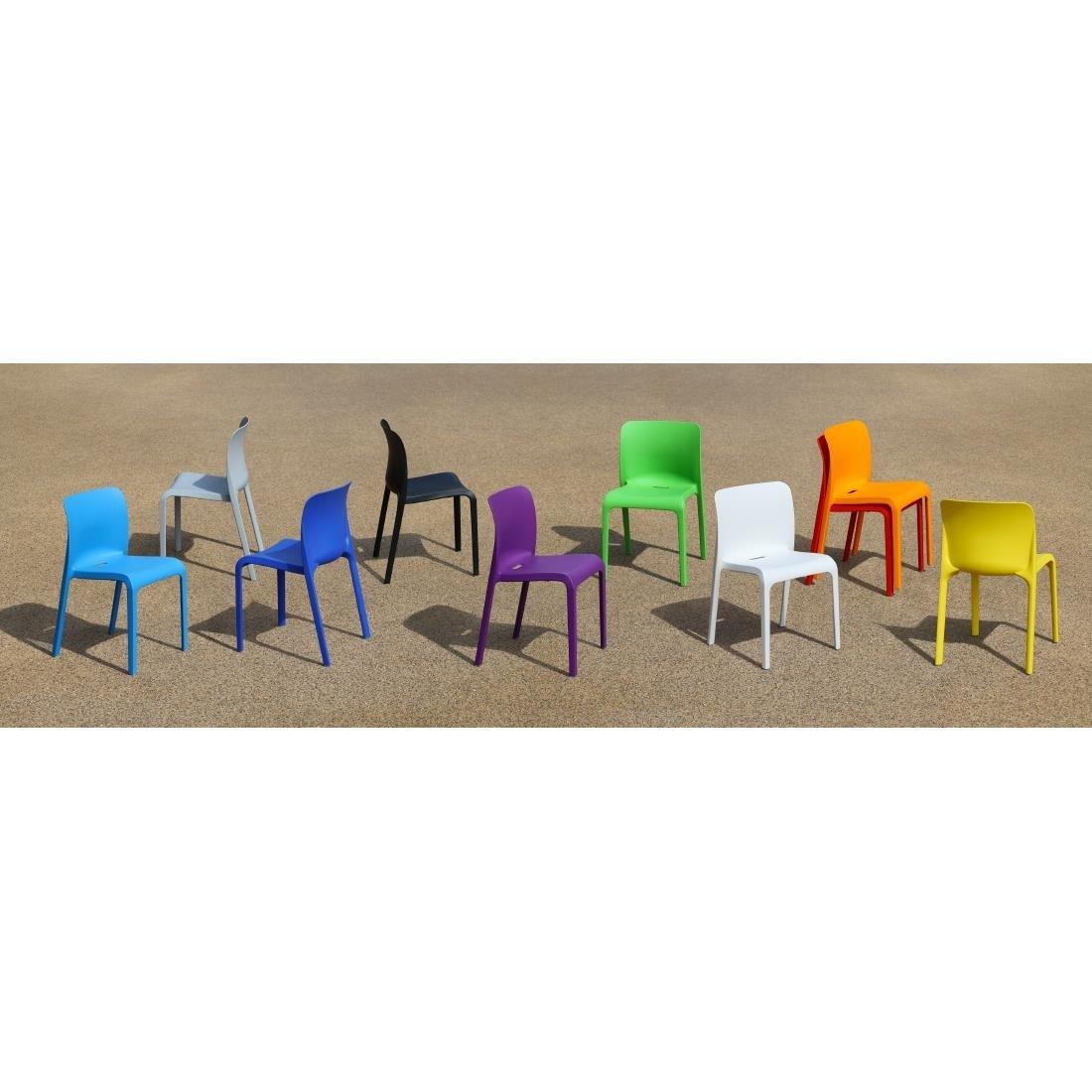 HX763 Origin POP Chair Deep Orange 480x500x790mm (Pack of 2)