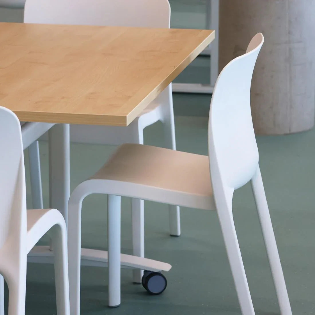 HX760 Origin POP Chair Traffic White 480x500x790mm (Pack of 2)
