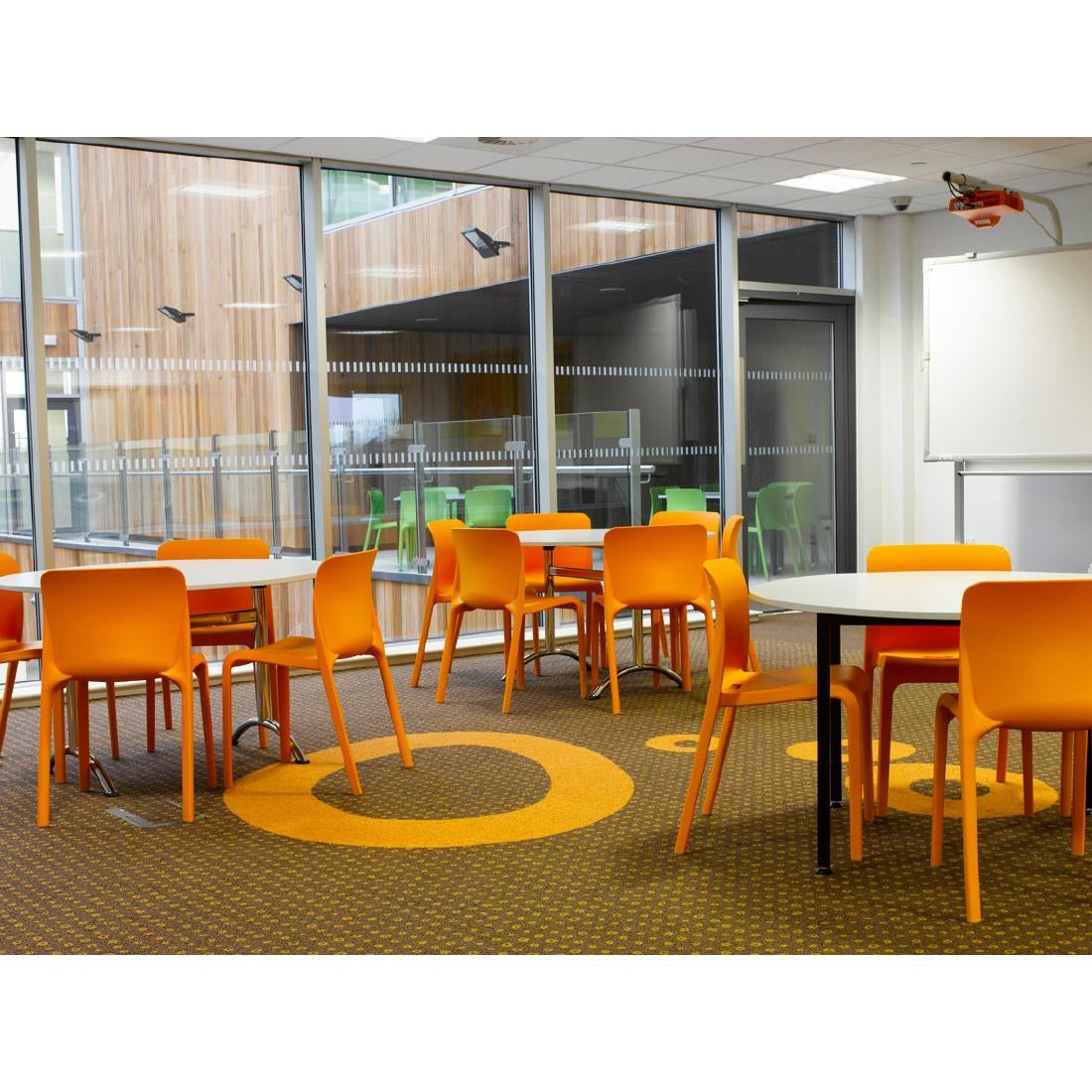 HX763 Origin POP Chair Deep Orange 480x500x790mm (Pack of 2)