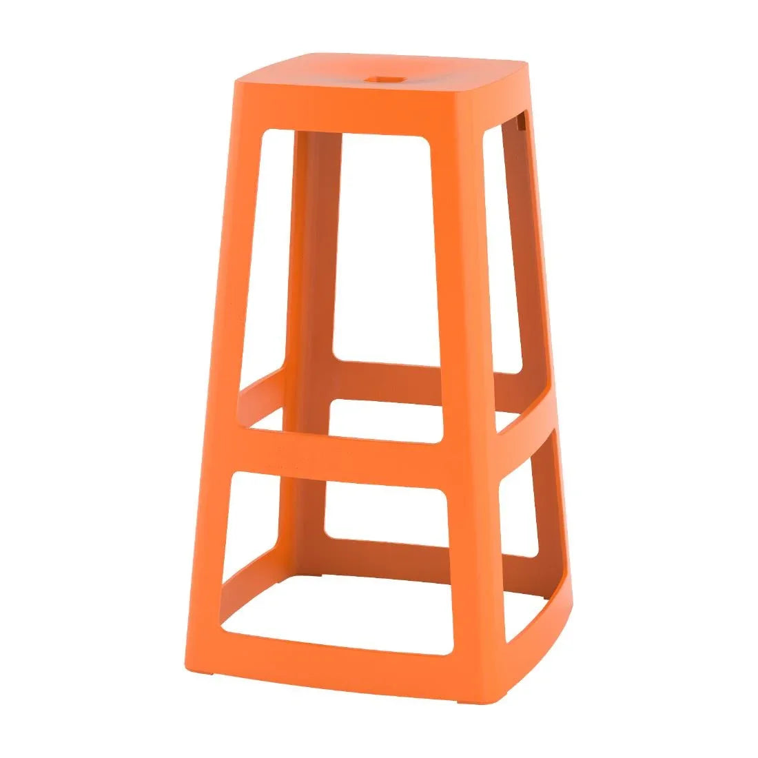 HX788 Origin Base High Stool Signal Orange 450x450x750mm (Pack of 2)