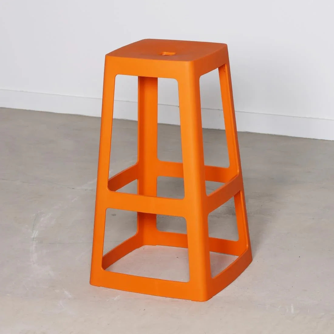 HX788 Origin Base High Stool Signal Orange 450x450x750mm (Pack of 2)
