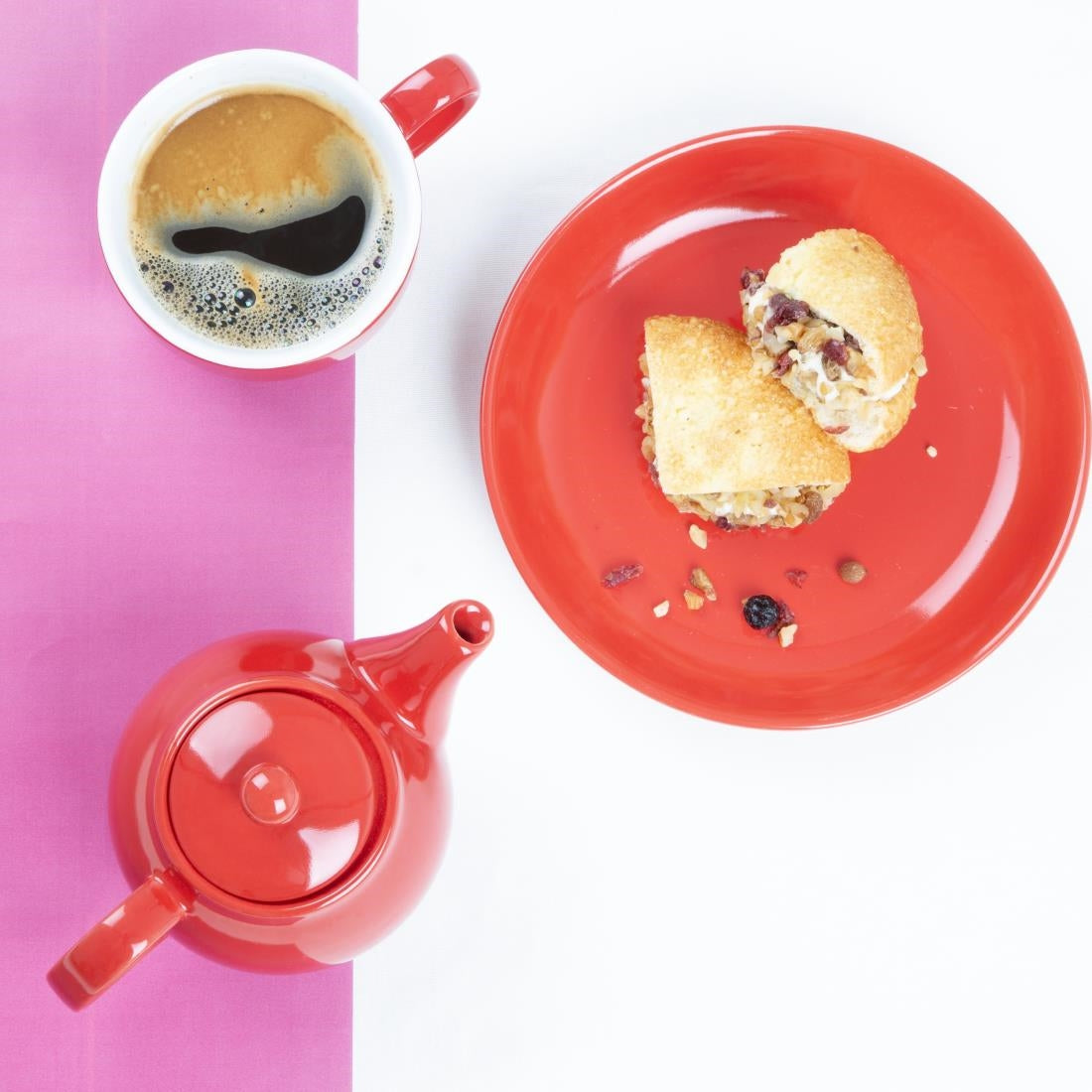 HX795 Olympia Café Teapot Red - 450ml (Box 2)